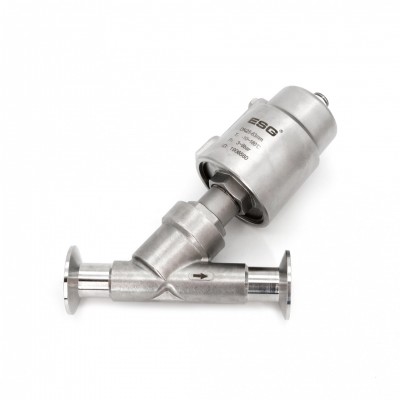 Esg Stainless Steel Pneumatic Angle Stop Valve with Quick Coupler